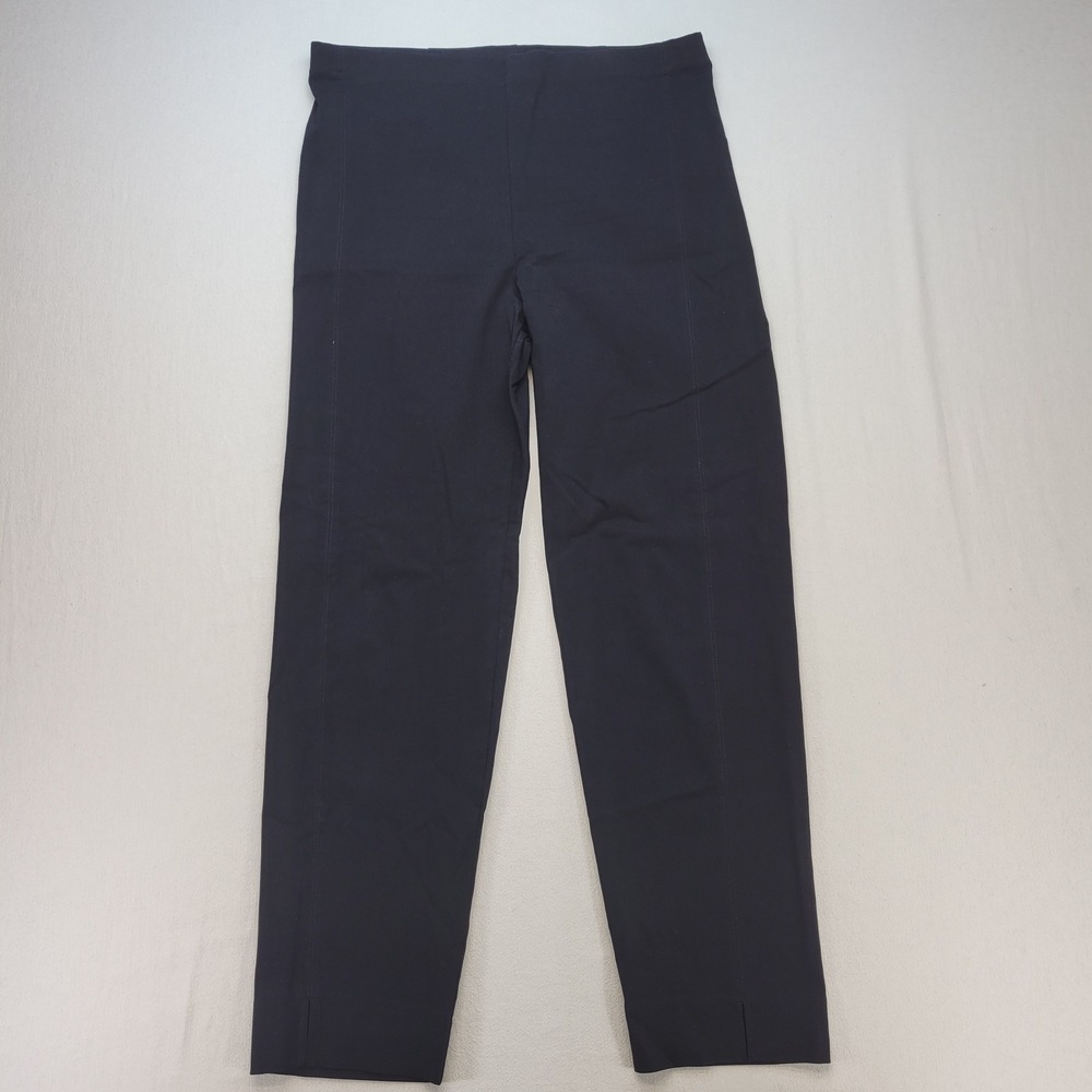 Franne Golde Magic Pants Womens XL Black Stretch Twill Pull On P4072
